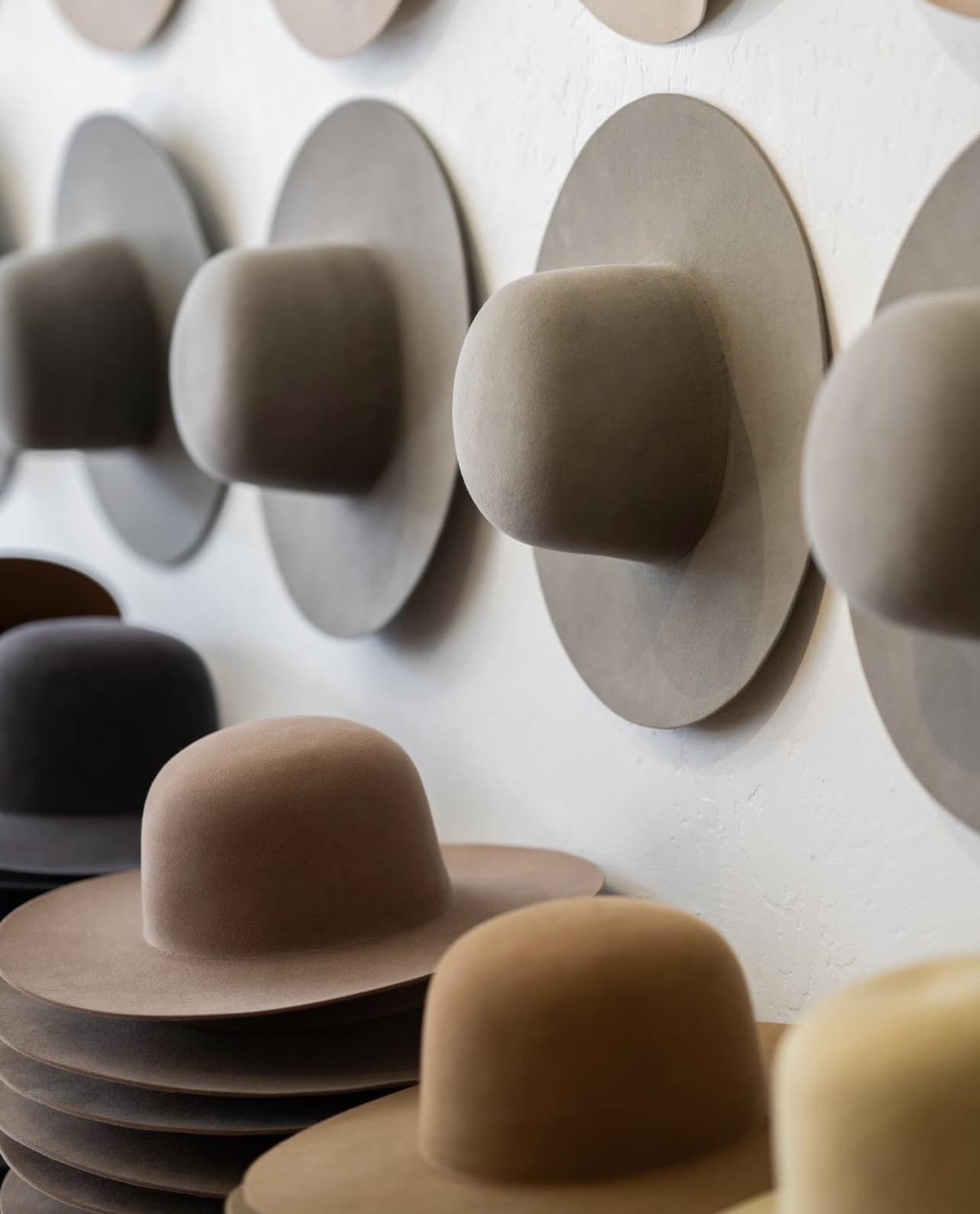Open Crown Felt Hats